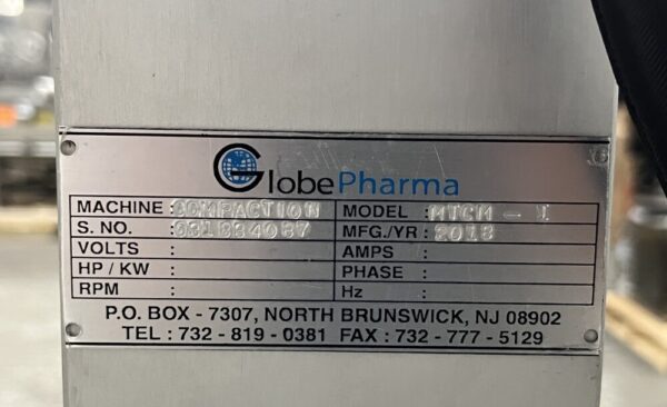 One used GlobePharma MTCM-1 Single Station Tablet Press - Image 2