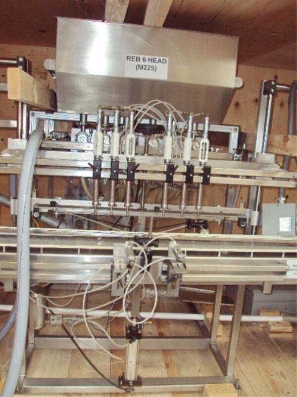 One used IVS- REB Inc. IVS-6 In-Line Six Cylinder Piston Head Filling System - Image 3