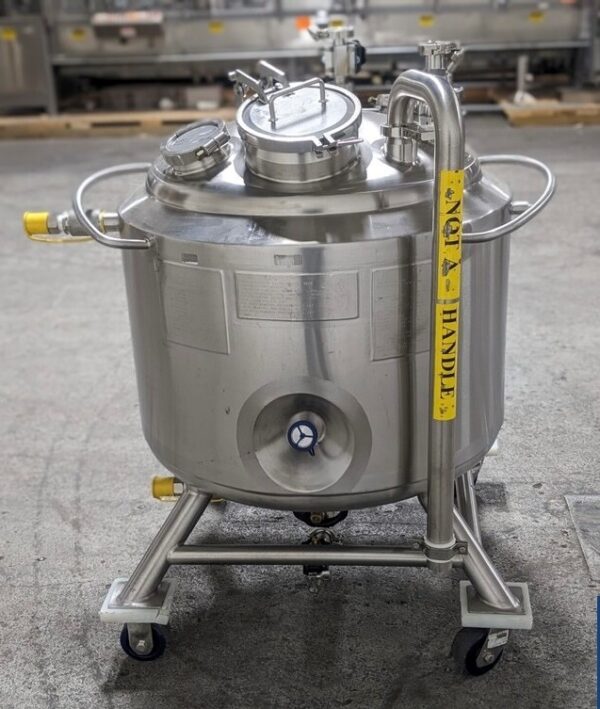 One of 4 Available Used 150 Liter DCI Jacketed Receiver Vessel, Hastelloy C22 Construction - Image 2