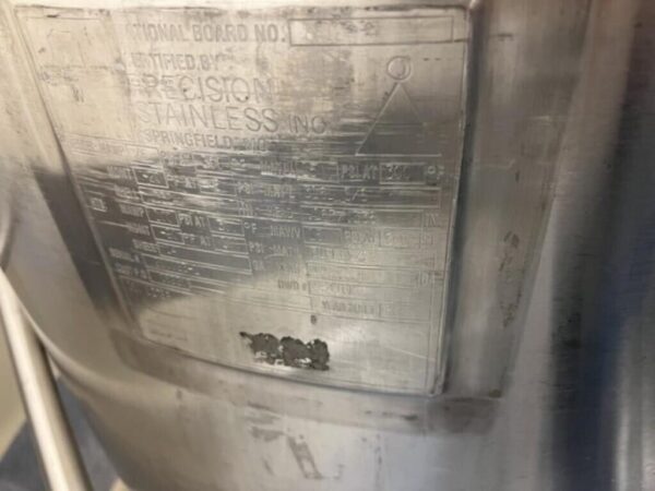 One Used 150 Liter Precision Stainless Reactor, 316L, 45/100# - Image 4