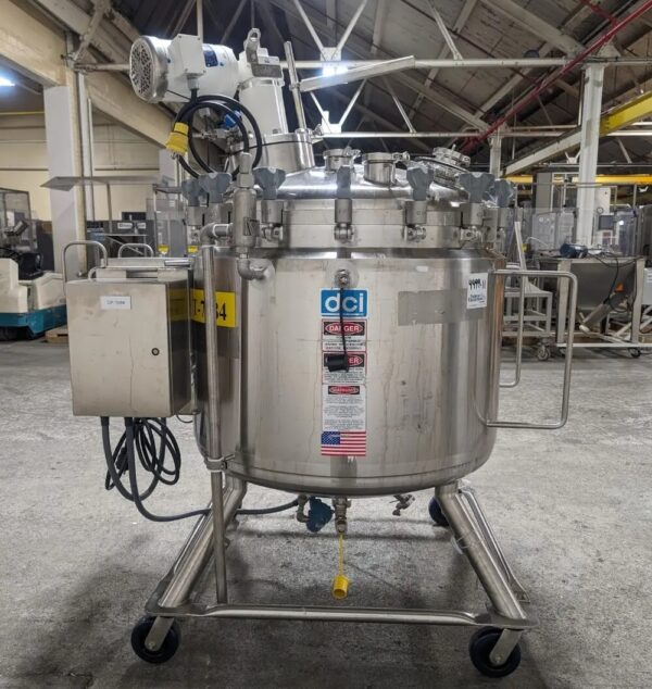 One Used 500 Liter DCI Reactor, Hastelloy C22 with Lightnin Mixer - Image 7