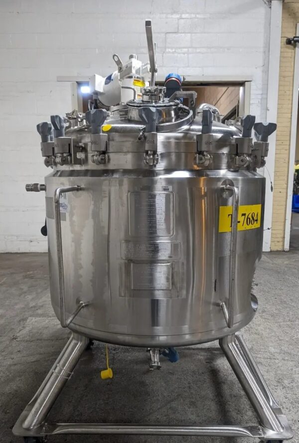 One Used 500 Liter DCI Reactor, Hastelloy C22 with Lightnin Mixer - Image 8