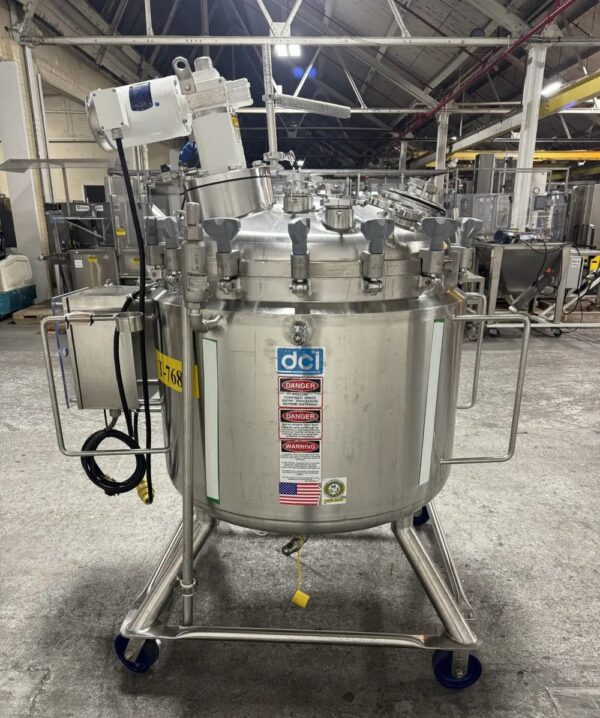 One Used 500 Liter DCI Reactor, Hastelloy C22 Construction with Lightnin Mixer - Image 6