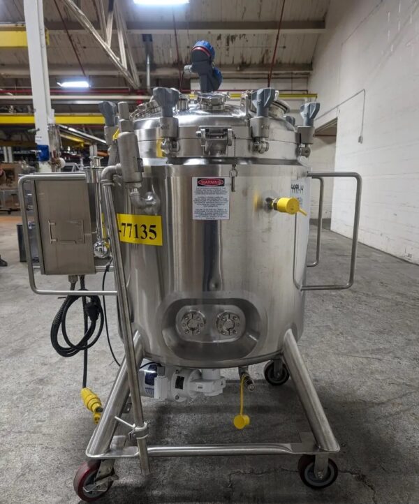 One Used 250 Liter DCI Reactor, Hastelloy C22, with Lightnin Mixer - Image 3