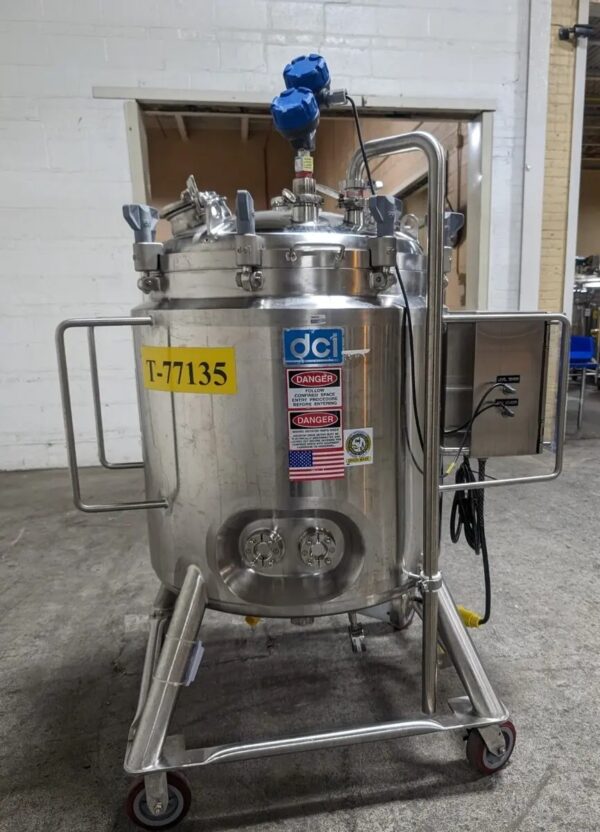 One Used 250 Liter DCI Reactor, Hastelloy C22, with Lightnin Mixer - Image 5