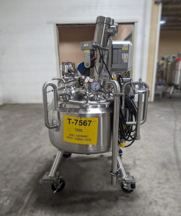 One Used 150 Liter DCI Reactor, Duplex 2205 S/S, with PharMix 3100 Mixer with PowerFlex 40 - Image 3