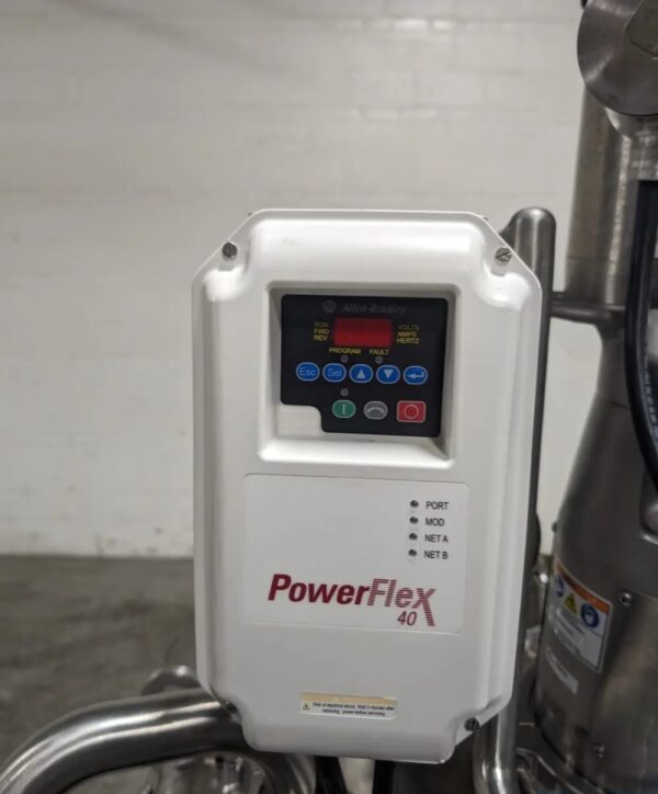 One Used 150 Liter DCI Reactor, Duplex 2205 S/S, with PharMix 3100 Mixer with PowerFlex 40 - Image 5