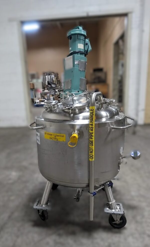 One Used 200 Liter Precision Stainless Reactor, 316 S/S, with Lightnin Mixer - Image 5