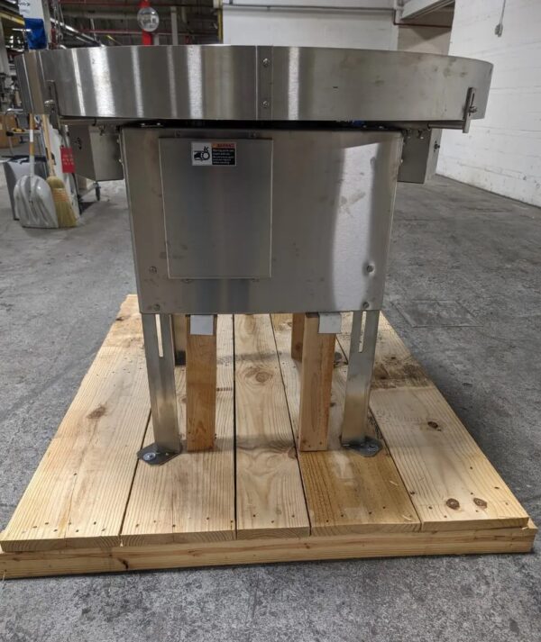 One Used Garvey 48" Rotary Accumulation Table, Model 1500, SS - Image 3