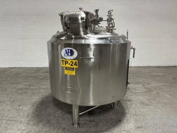 One Used 1000 Liter A & B Process Reactor, 316L S/S, 50/125#