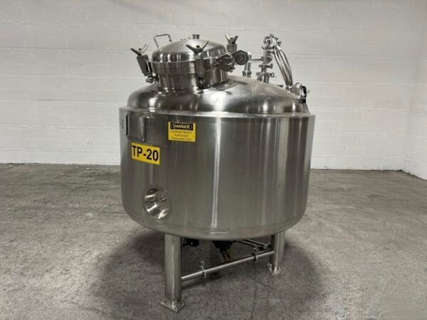 One Used 1000 Liter Precision Stainless Reactor, 316L S/S, 50/125#