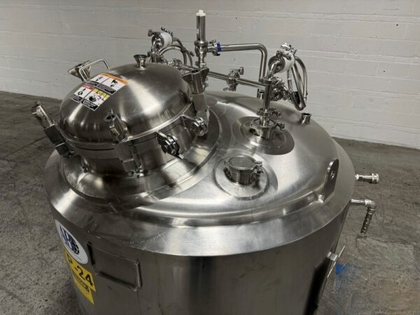 One Used 1000 Liter A & B Process Reactor, 316L S/S, 50/125# - Image 2