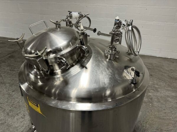 One Used 1000 Liter Precision Stainless Reactor, 316L S/S, 50/125# - Image 2