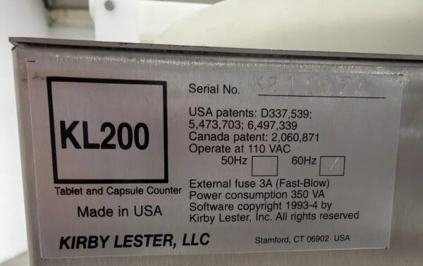 One Used Used Kirby Lester Counter, Model KL200 - Image 2