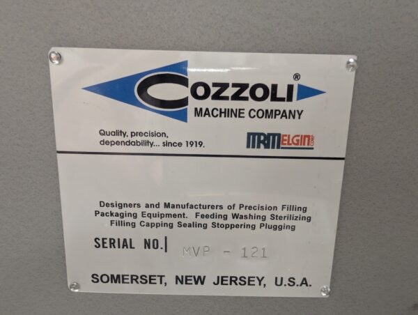 One Used Cozzoli Syringe Filler, Model F329HE-10SS, MVP Stoppering - Image 7