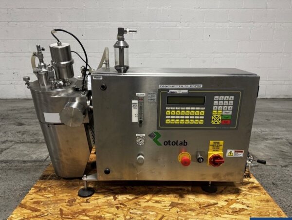 One Used 1.8 Liter Zanchetta Rotolab Mixer, S/S