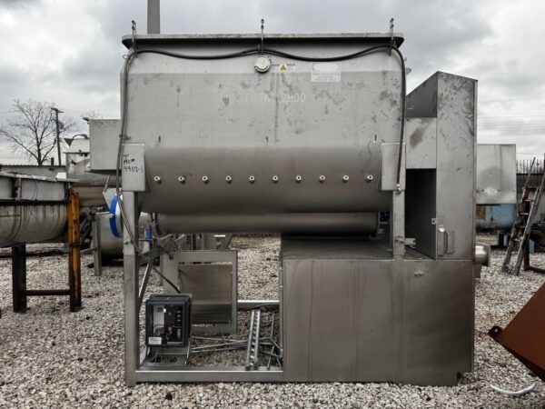 One Used 220 Cu Ft Weiler Provisur Dual Shaft Paddle Mixer, Model M12900, S/S