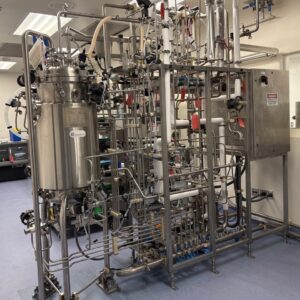 One Used 100L Vertical Transfer SS Fermenter Vessel, Manufacturer: Abec Inc. Model: 130L VT